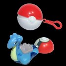 1999 Pokemon Blue Lapras Burger King Toy w/ Poke’ Launcher Nintendo Poke Ball
