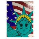 Original 12" x 9" Lady Liberty Acrylic Painting