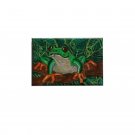 Original 2" x 3" Tree Frog Refrigerator Magnetic Acrylic Painting
