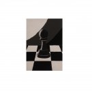 Original 5" x 7" Chess Pawn (Black) Acrylic Painting