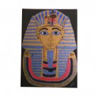 Original 5" x 7" Egyptian King Tutankhamun Death Mask Acrylic Painting