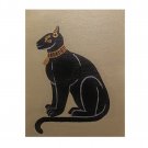 Original 10" x 8" Ancient Egyptian Black Cat Acrylic Painting