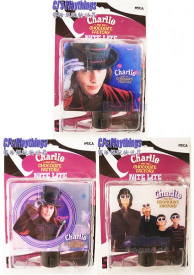 NECA Charlie & The Chocolate Factory Night Light set of 3 Styles