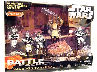 Star Wars Mace Windu's attack battallion battle packs clone trooper airborne