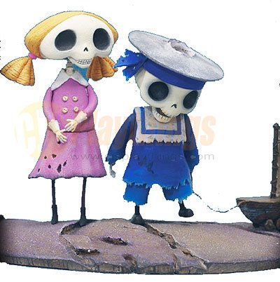 Mcfarlane Corpse Bride Action Figure Series 1 Skeleton Boy & Girl