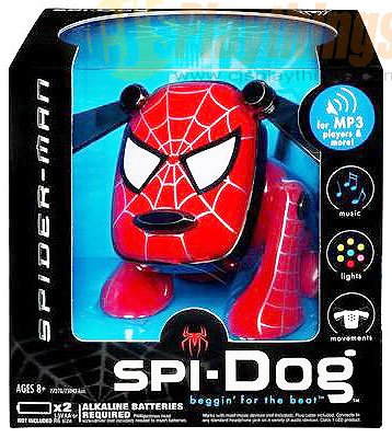 Spi-Dog SpiDog Spider-Man MP3/CD/IPOD NANO I-DOG IDOG Spiderman