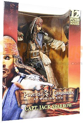 NECA PIRATES OF CARIBBEAN At World's End 12" Jack Sparrow w/ sound Talking