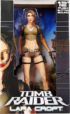 NECA Player Select Tomb Raider Legend 12" Talking Lara Croft w/ sound
