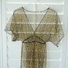 Vintage Leopard swimsuit cover Animal print Swimwear Jacket