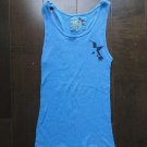 Free City RIBBED TANK TOP  Sz 1 Blue