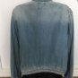 Zara spike denim zip Jacket Blue Jean M
