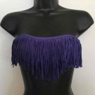 LSpace Fringe Purple Bikini Top XS