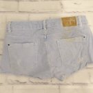 TRAUFALUC Zara BLUE JEAN DENIM SHORTS sz 4