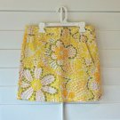 J. Crew Yellow Floral Skirt