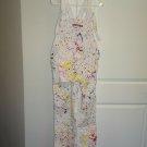 29Rooms 80s Style Paint Splatter Denim White Overalls Port West Brand S