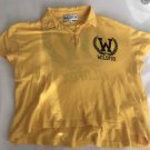 Wildfox Couture Yellow Crop Polo Shirt Tee