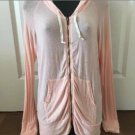 BRANDY MELVILLE PINK ZIP UP HOODIE