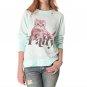 wildfox PARTY CAT DESTROYED KITTY SWEATER Long Sleeve TOP
