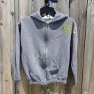 Free City Grey ZIP UP HOODIE SWEAT JACKET JUMPER sz 1