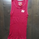 Free City RIBBED TANK TOP  Sz 1 Red Maroon