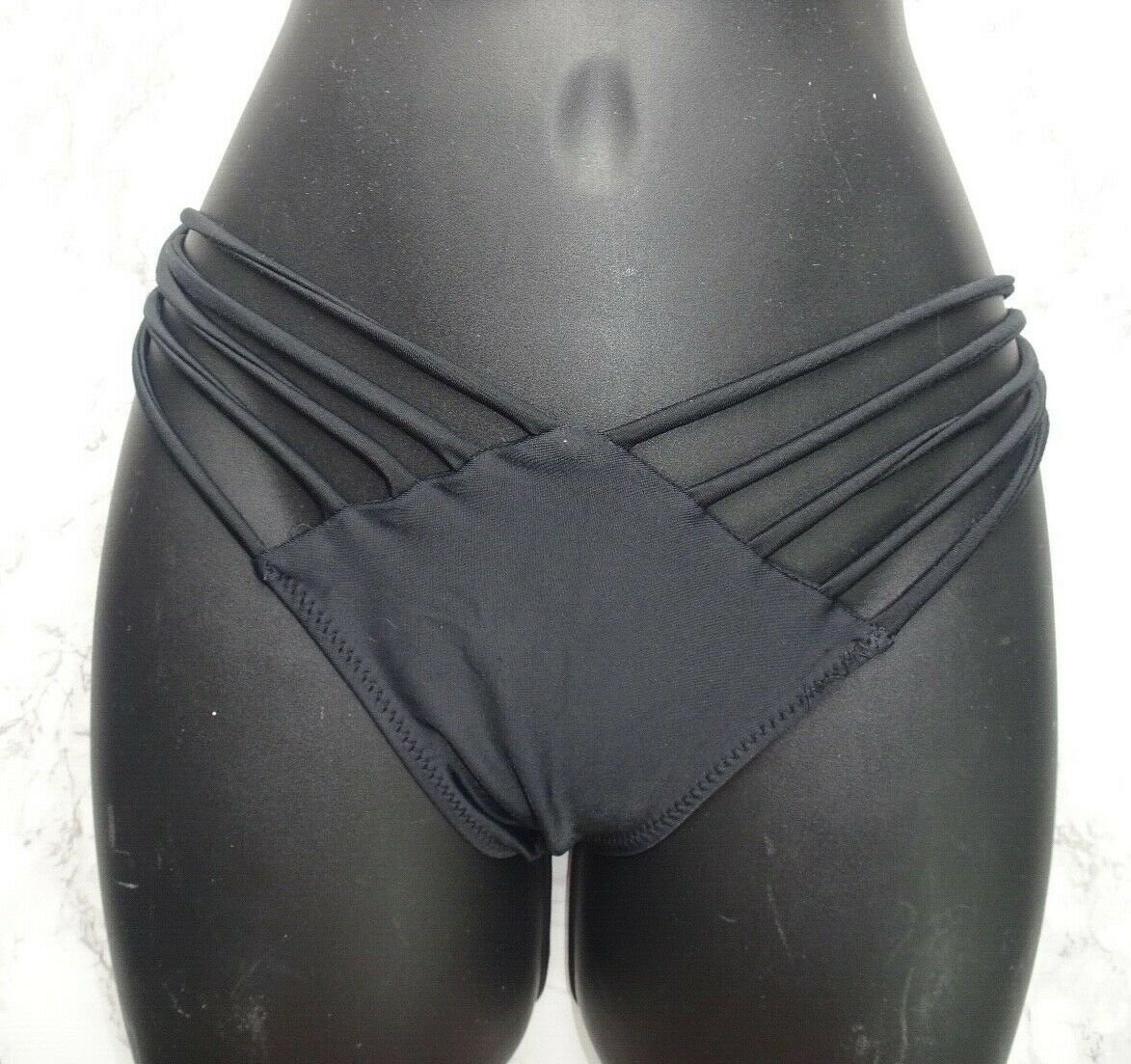 Black Strappy bikini bottom