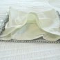 ANEMONE silver sequin bandeau top bralette White