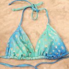 GUESS INSIGNIA Swimwear BLUE String Triangle bikini top M