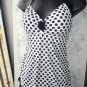 Kenneth Cole REACTION POLKA DOT SWIMSUIT SKIRTED white black Swimwear S