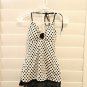 Kenneth Cole REACTION POLKA DOT SWIMSUIT SKIRTED white black Swimwear S
