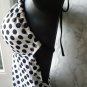 Kenneth Cole REACTION POLKA DOT SWIMSUIT SKIRTED white black Swimwear S