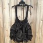 AVEC Overall Halter Sequin Dress Black s