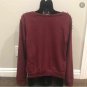 Cotton Candy Maroon Spike Shoulder Sweatshirt M