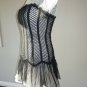 Strapless Tafetta Layered Bottom Dress Black S