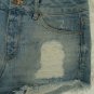 H&M Divided DESTROYED BLUE DENIM JEAN SHORTS Sz 6