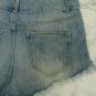 H&M Divided DESTROYED BLUE DENIM JEAN SHORTS Sz 6