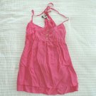JUICY COUTURE Silk Pink halter Top sz 2