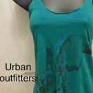 YOUNG & PAID URBAND OUTFITTERS  TEAL  GANG LA HAND SIGN TANK  SIZE XS