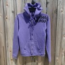 Free City PURPLE ZIP UP HOODIE SWEAT JACKET JUMPER sz 1