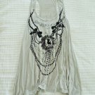 Soprano BOWS & CHAINS Grey TENT TANK TOP S