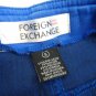 Foreign Exchange BRIGHT BLUE JEAN Button SHORTS S