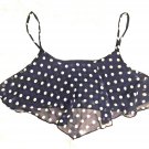 B SHARP Blue POLKA DOT CROP CAMI S