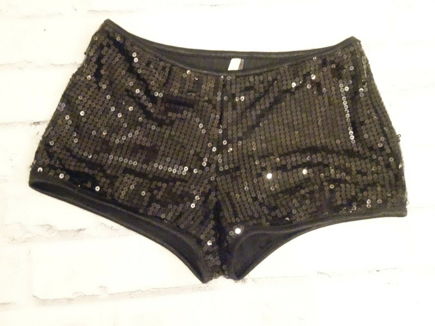 Black Sequin Bootie shorts S