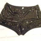 Black Sequin Bootie shorts S