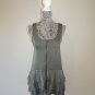 H&M Ruffle Bottom Dress Grey Ss 2