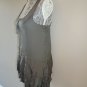 H&M Ruffle Bottom Dress Grey Ss 2