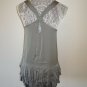 H&M Ruffle Bottom Dress Grey Ss 2