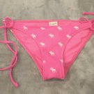 A&F ABERCROMBIE SWIM bikini bottom PINK MOOSE SIGNIA Youth sz L