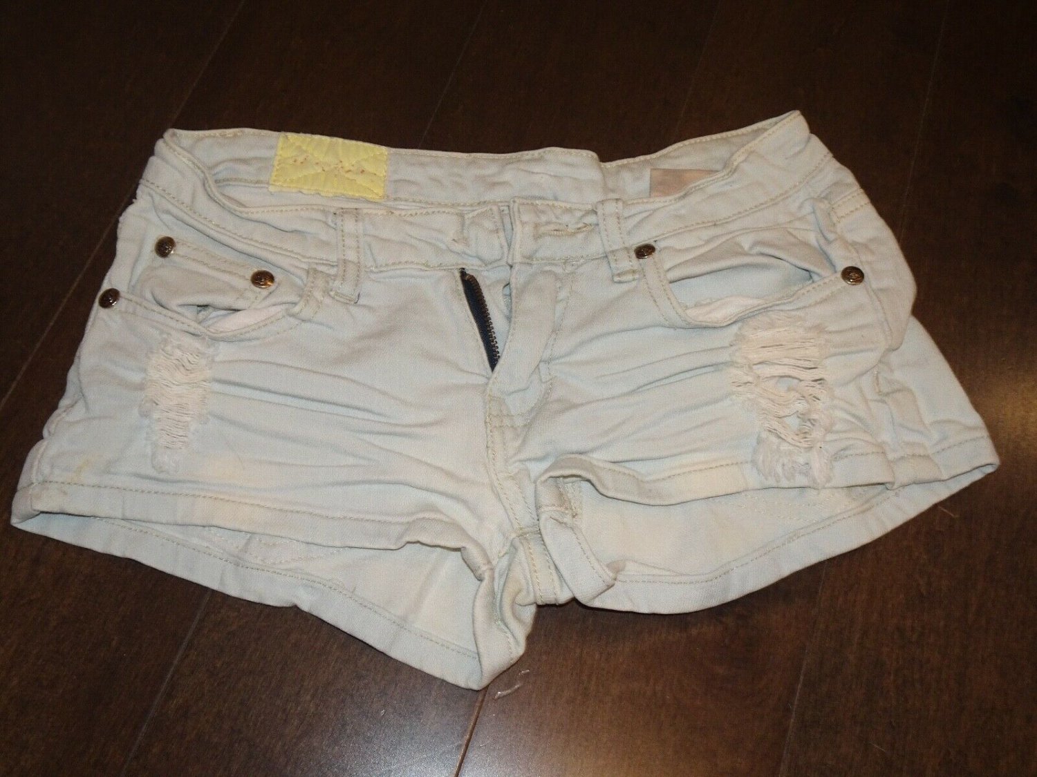 MACHINE DENIM JEAN SHORTS Lt Blue SZ S W26