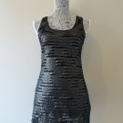 EDGY shredded TANK DRESS Black S vintage