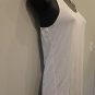 Basic White Stretchy Tank Top Tee OS